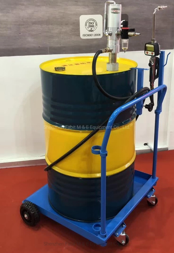Air-Operated Mobile Oil Pump with Trolley and Metering Nozzle