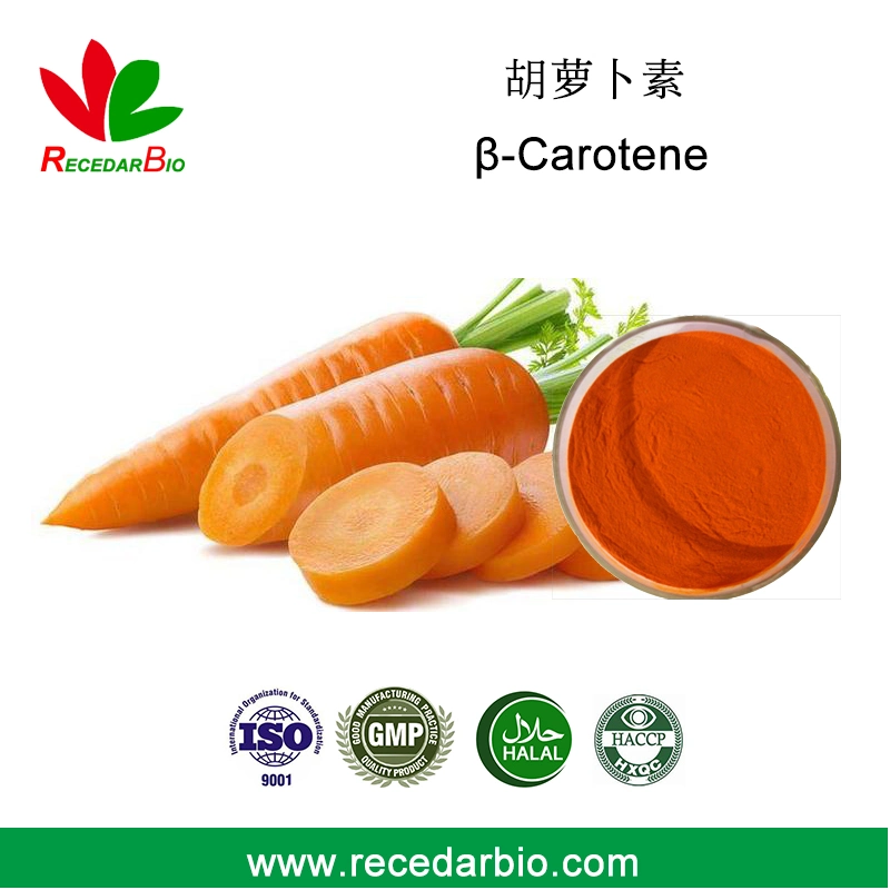Natural Color Beta Carotene Powder 1% 10% CAS 7235-40-7 Carrot Extract