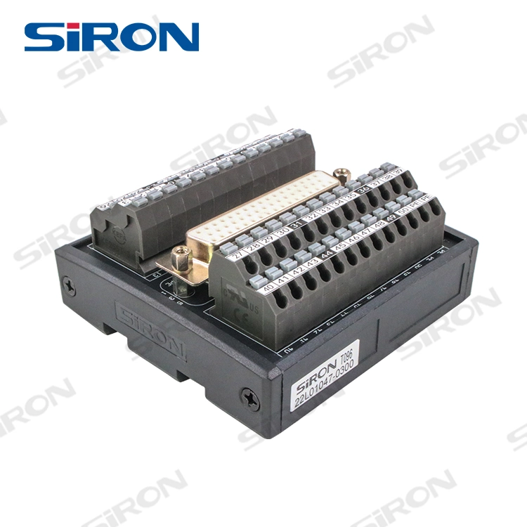 Siron Universal DIN Rail 50 Pin T096 Use for Servo Motor and Servo Drive Module Breakout Board