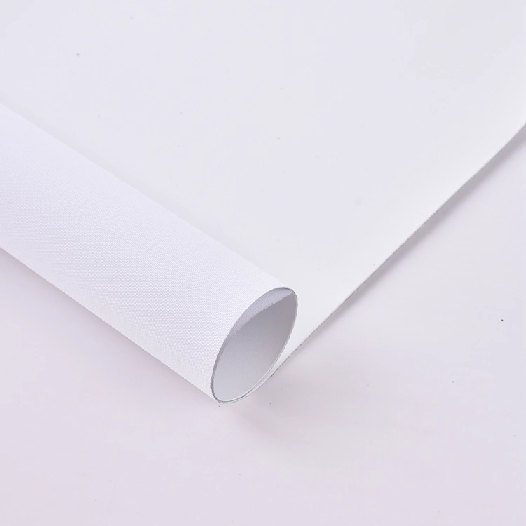 Tone-to-Tone Color Backing Plain Color Roller Blind Fabric for Office Decoration