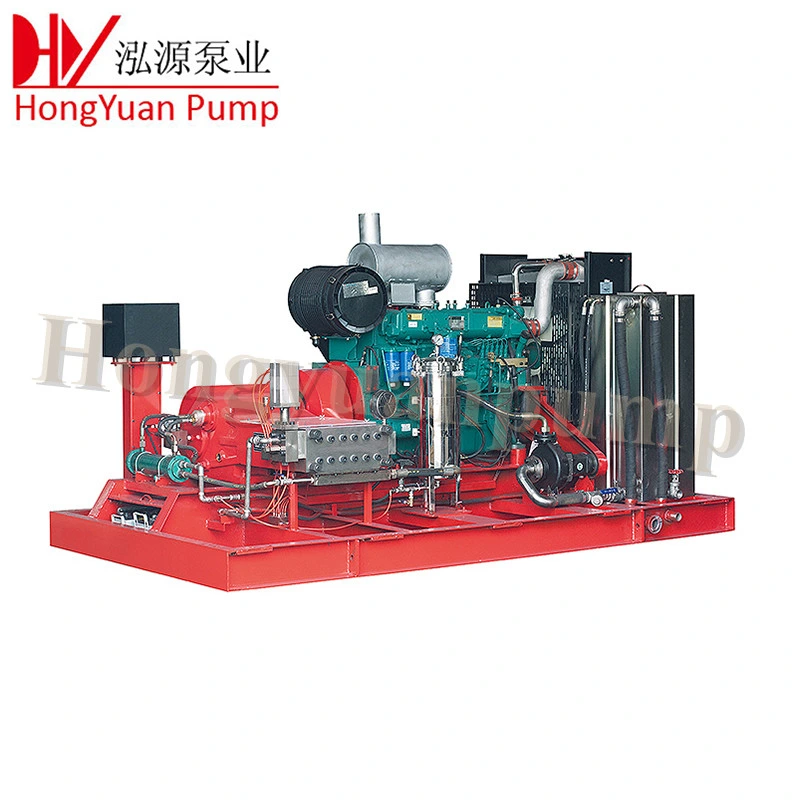 Heater Exchanger Tube Cleaning Water Blasting Triplex Piston Pump