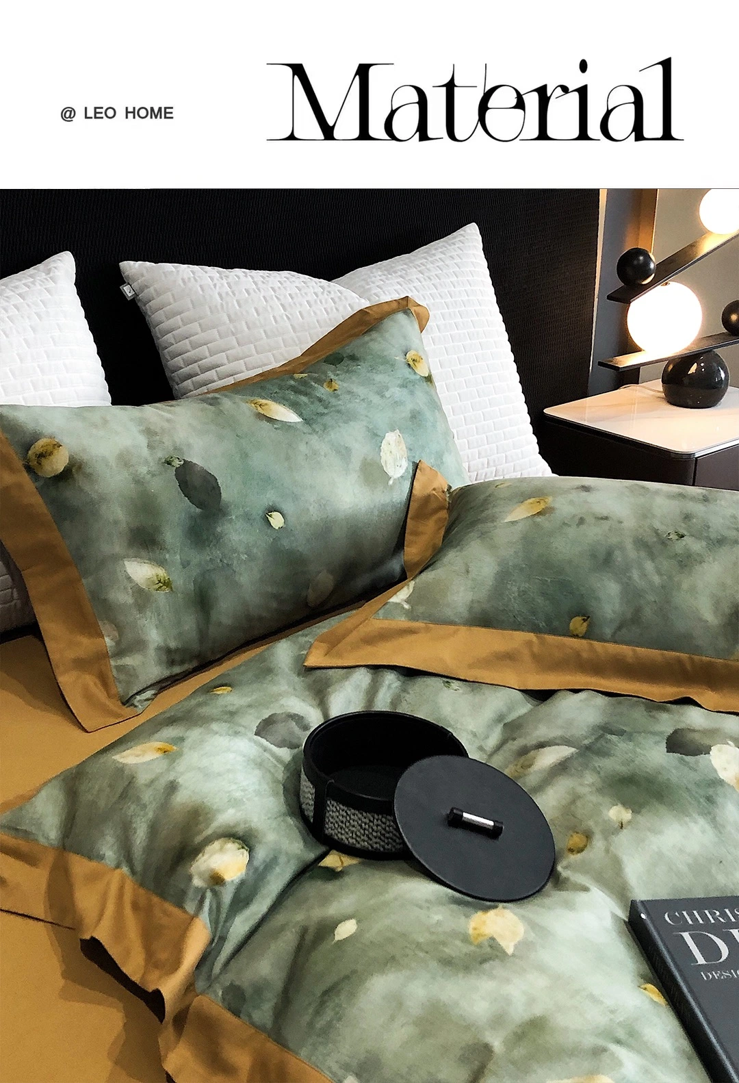 Premium 100s Cotton Oil Painting Style Bedding Set with High-End Luxury Printing