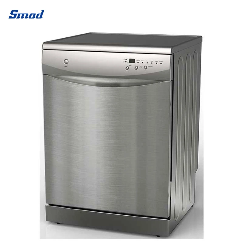 12 Set Freestanding Automatic Home Use Stainless Steel/ White/ Silver Dishwasher