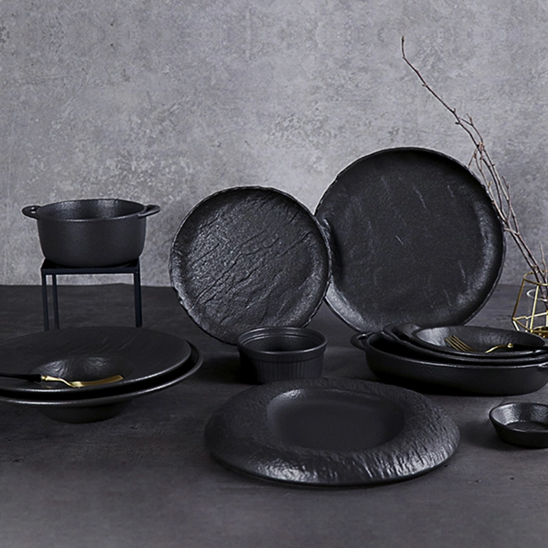 Wholesale/Supplier High Grade Matt Glaze Plates Set Dinnerware Dining Ceramic Dinnerware Set