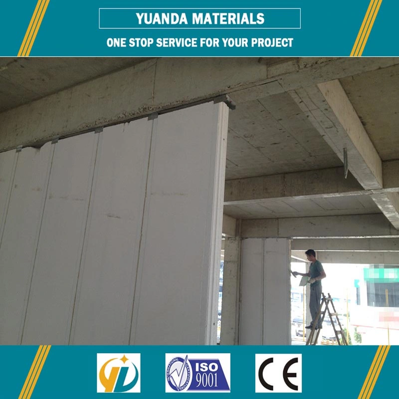 Leve de concreto celular autoclavado AAC para a parede do painel de piso para o projeto do Alojamento