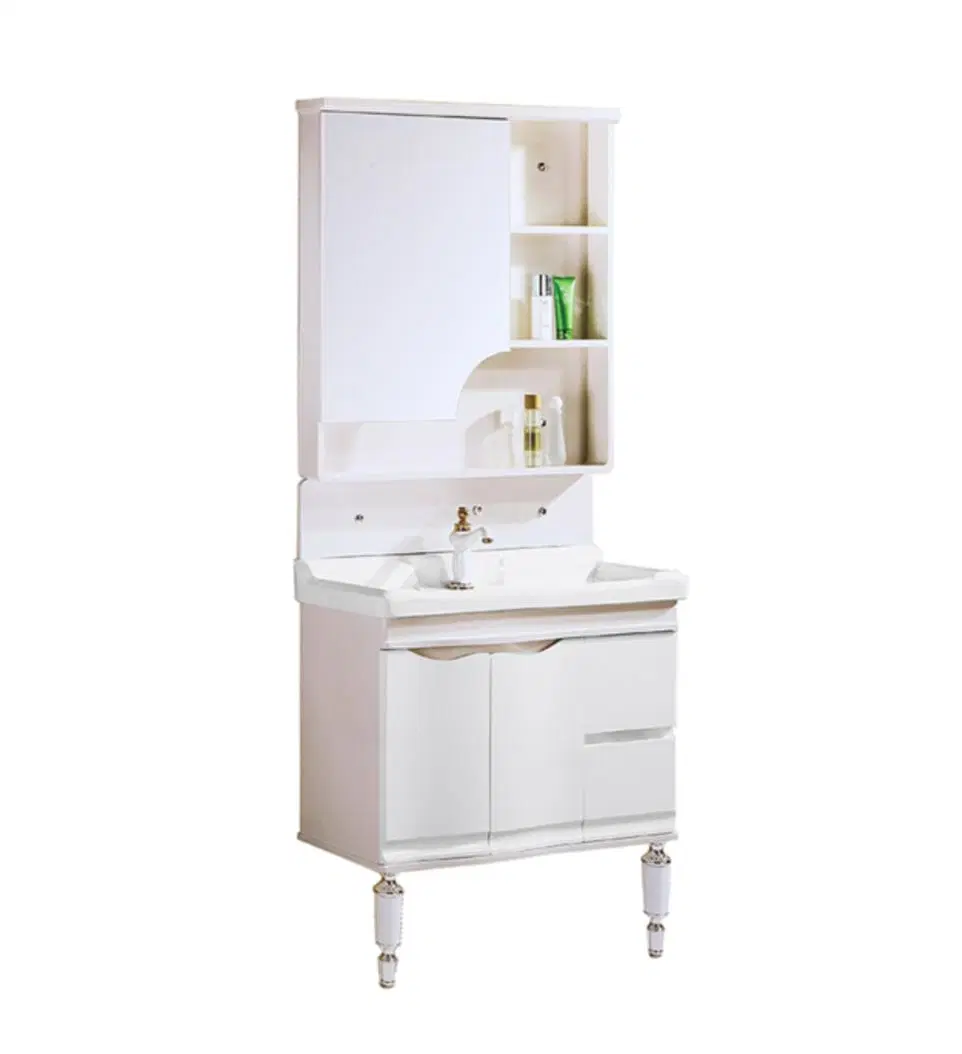 American Style Wholesale/Supplier Solid Wood Bathroom Furniture with Mirror Cabinet Modern Bathroom Cabinet