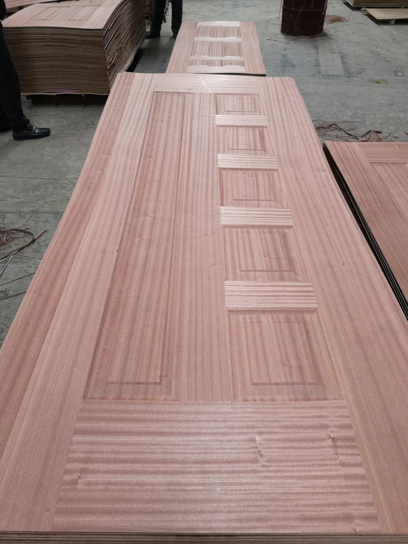 Natural Veneer/ Melamine Faced Door Skin Popular for Kenya Market