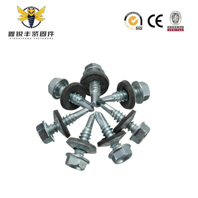 Wholesale/Supplier Price Supplier Fasteners Chinese Factory Low Price Ruspert and Zinc Plated Hex Head Drilling Screws