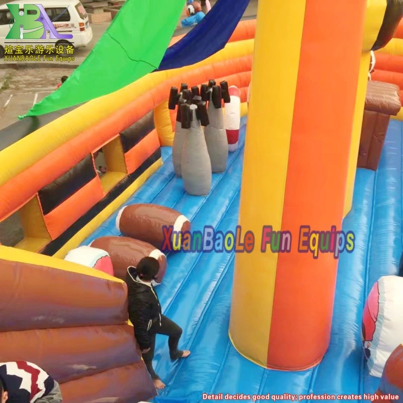 Pirate Theme Inflatable Playground Factory Price Outdoor Inflatable Theme Amusement Park Playground Fun City