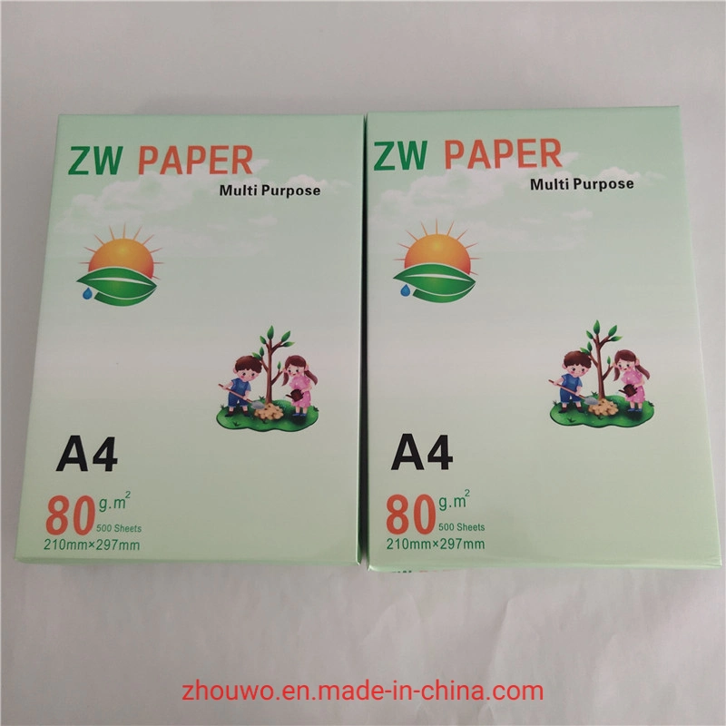 Papel de cópia A4 70g 80g 500 folhas de papel de cópia de cor branca um pacote Office Papel para impressão A4