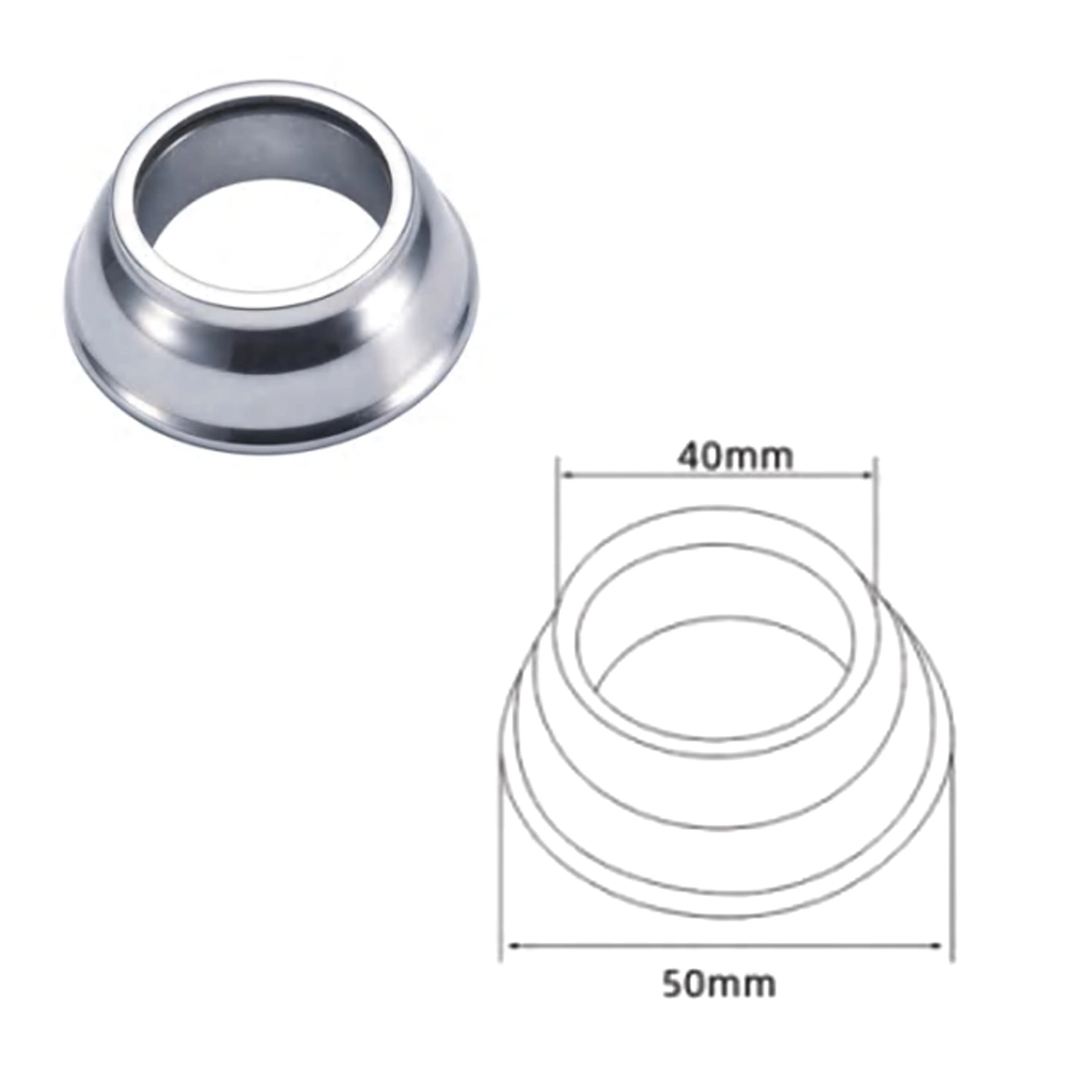 Standard JIS 10K W/N Wall Weld Neck Adapter Coupling Shaft Flange