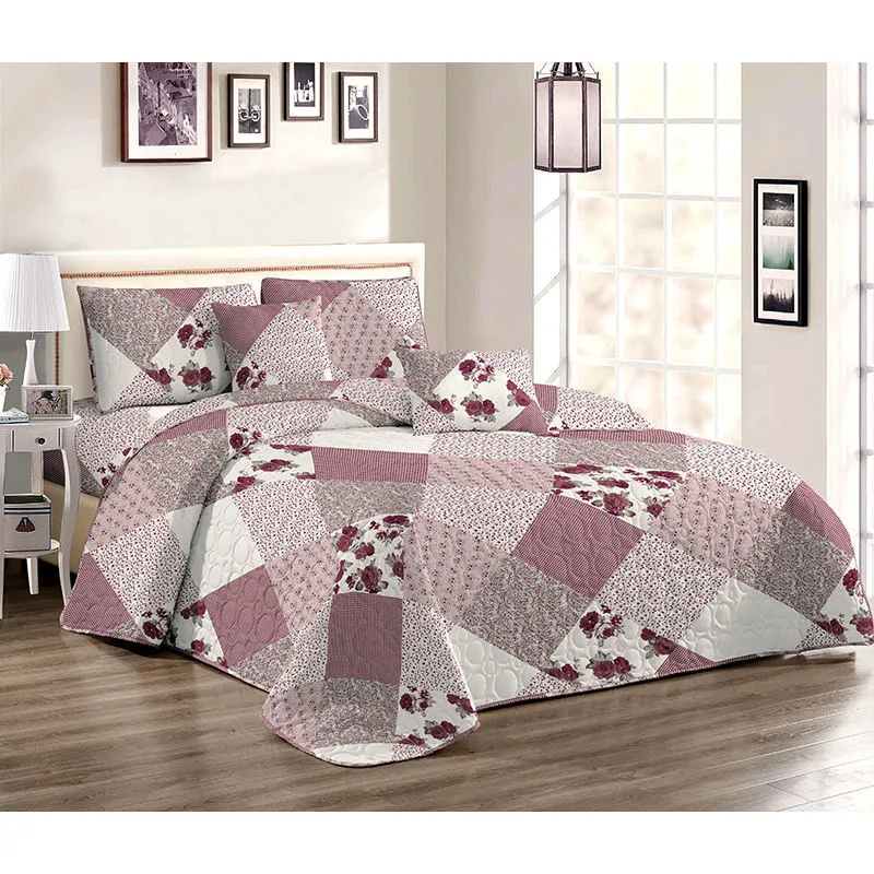 Customize Home Flower Style Lightweight Comforter Reversible Bedspread Quilt for All Season