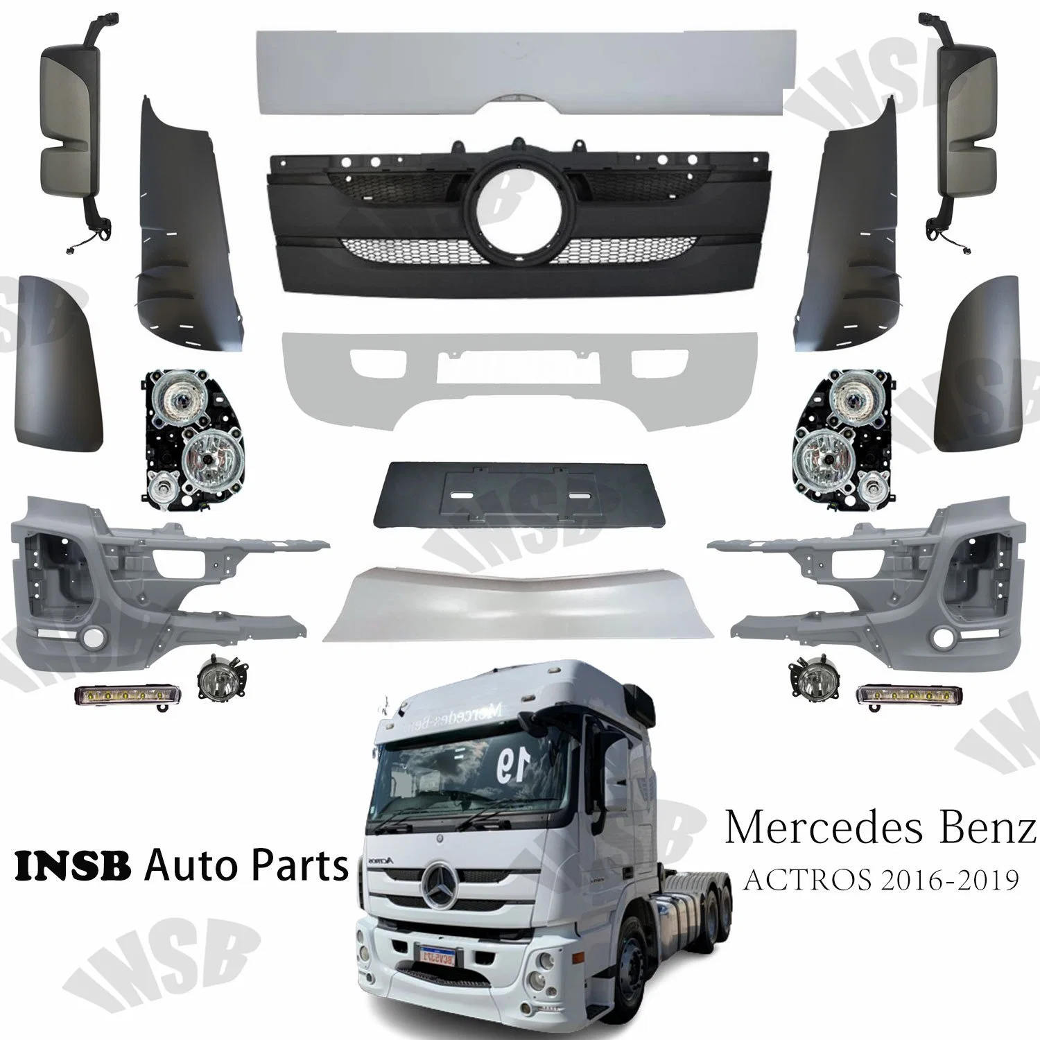 9438800004 9438804473 9438800104 9438804573 Bumper Corner for Mercedes Benz Actros MP3 Mega Truck Parts