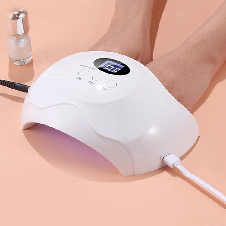 شاشة عرض رقمية كبيرة LED Nail Lamp UV Gel البولندية مجفف بقوة 48 واط لتجميل الصالون