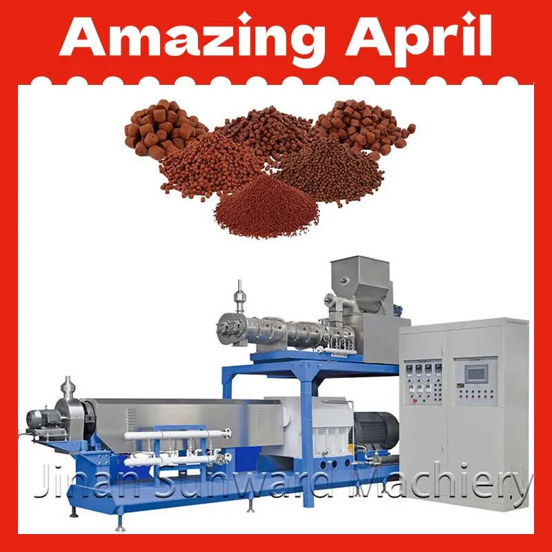 Dog Cat Food Making Extruder Machine Floating Sinking Fish Feed Manufacturing Plant