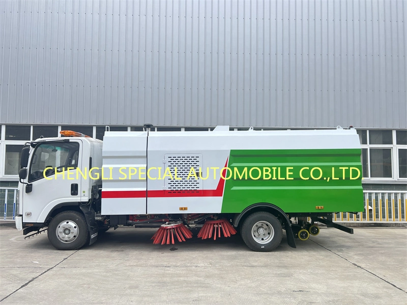 I-Suzu 100p Elf 130HP 4000liter Water Tank Road Sweeper Truck with High Pressure Pump