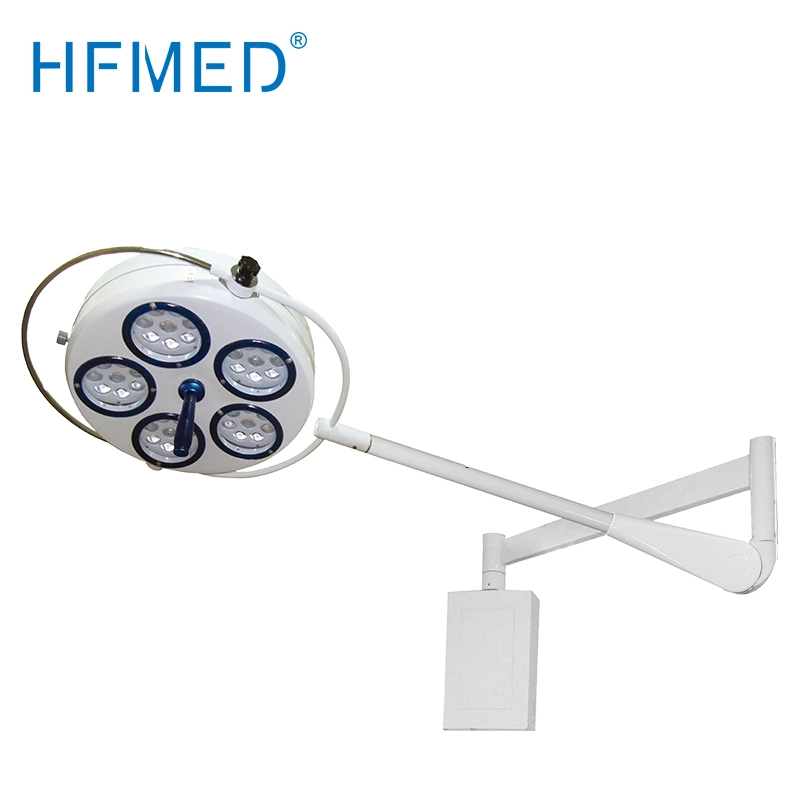 160000 Lux Brilho Regulação da focagem Fonte de luz fria montado na parede LED luzes cirúrgica fabricantes (YD02-5W LED)