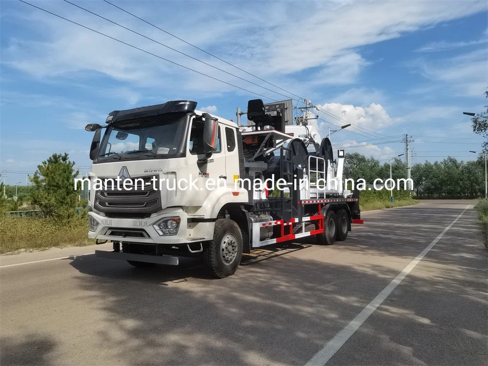 Sinotruk HOWO Mobile Cable Retracting and Releasing Vehicle for Power Line Reconstruction