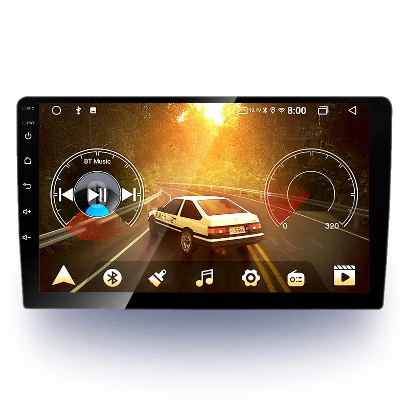 Android Stc 11 8 core DSP IPS 2.5D 9 polegadas, aluguer de DVD multimídia player Auto Radio 2 DIN Android Market 4G WiFi