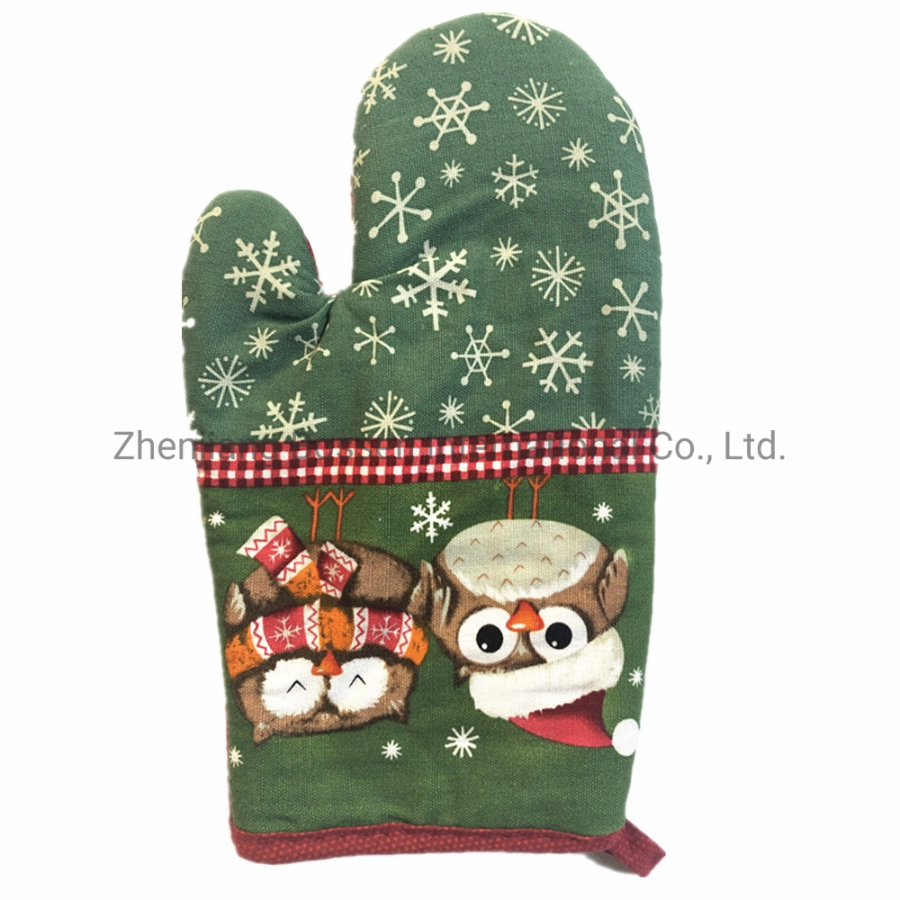 Custom Print Polyester Cotton Oven Glove Mitt