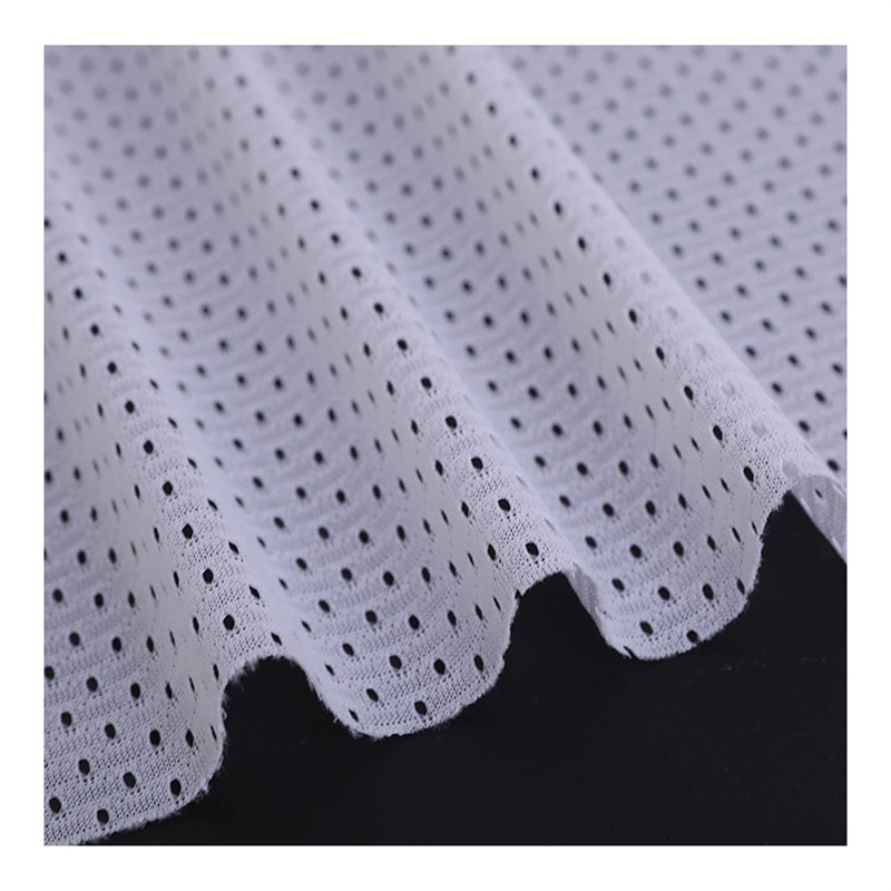 100% Polyester Football Eyelet Mesh Fabric for Athletic Uniforms