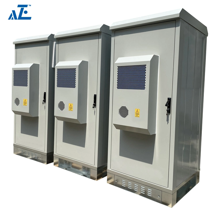 IP55 Waterproof Outdoor Enclosure Power Aluminum Electrical Distribution Metal Telecom Cabinet with 2000W DC Air Conditioner