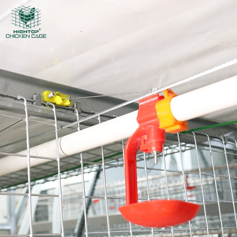 3 Tiers 4 Tiers Hot Dipped Galvanized Q235 Material H Type Battery Broiler Chicken Cage With Fully Automatic System