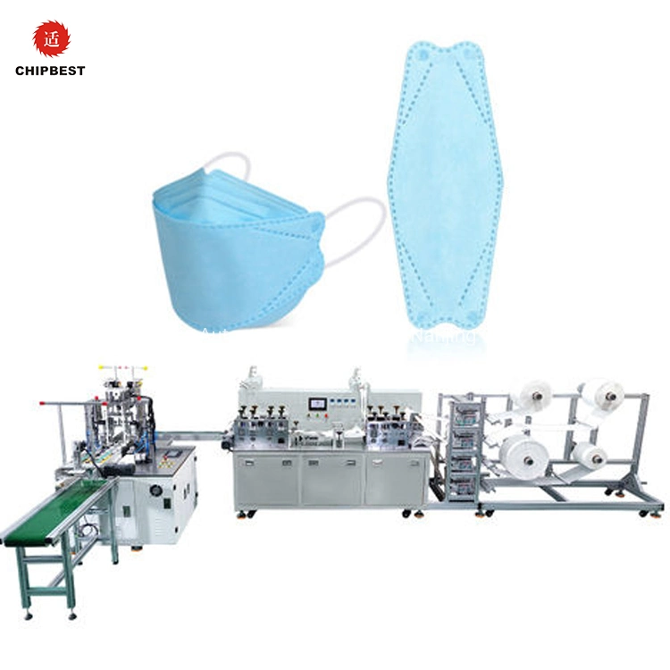 Easy Operating All in on Elastic Ear Band Surgical Mask Making Machine