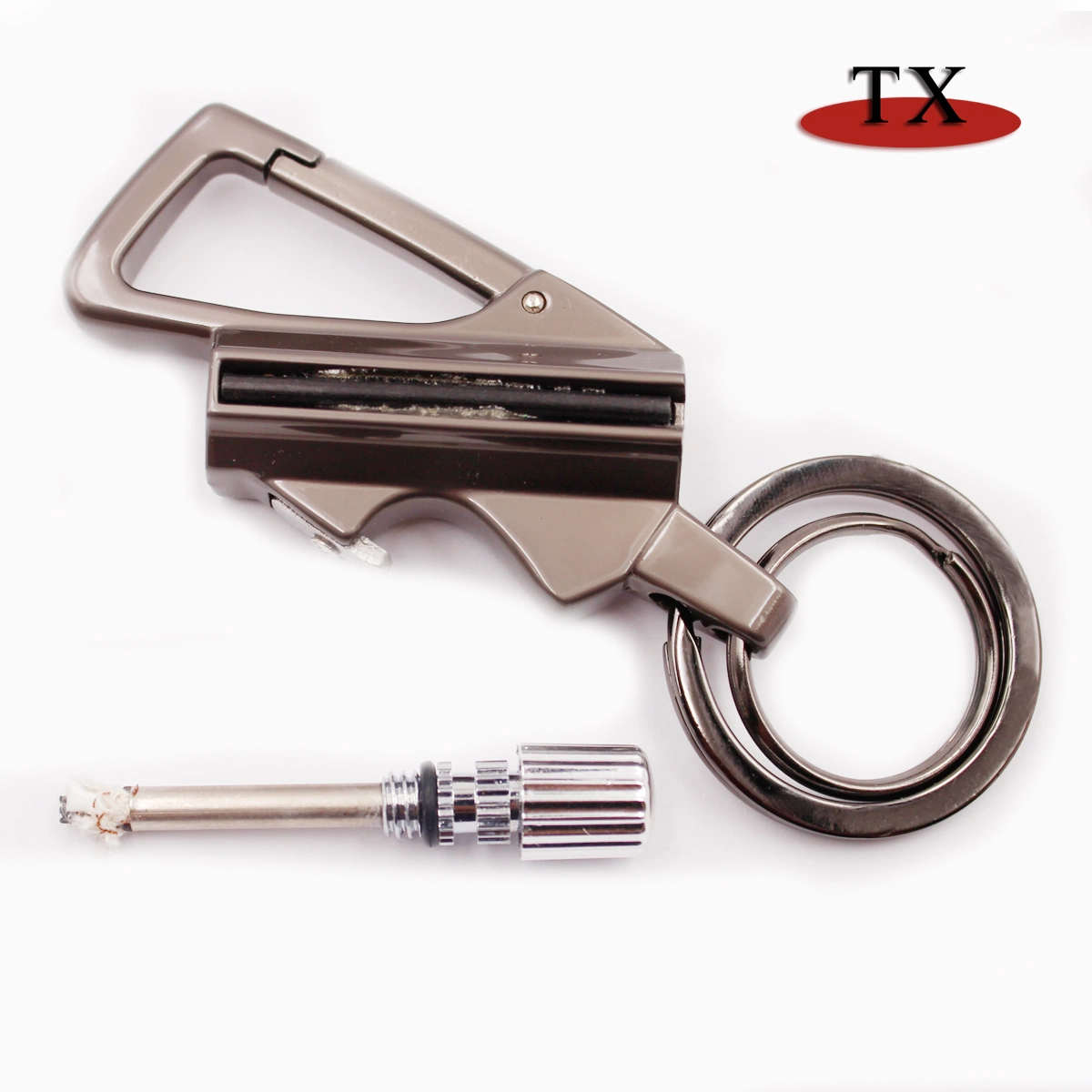 Multi-Function Keychain Rechargeable Lighter Knife Bottle Opener LED Light Lighter