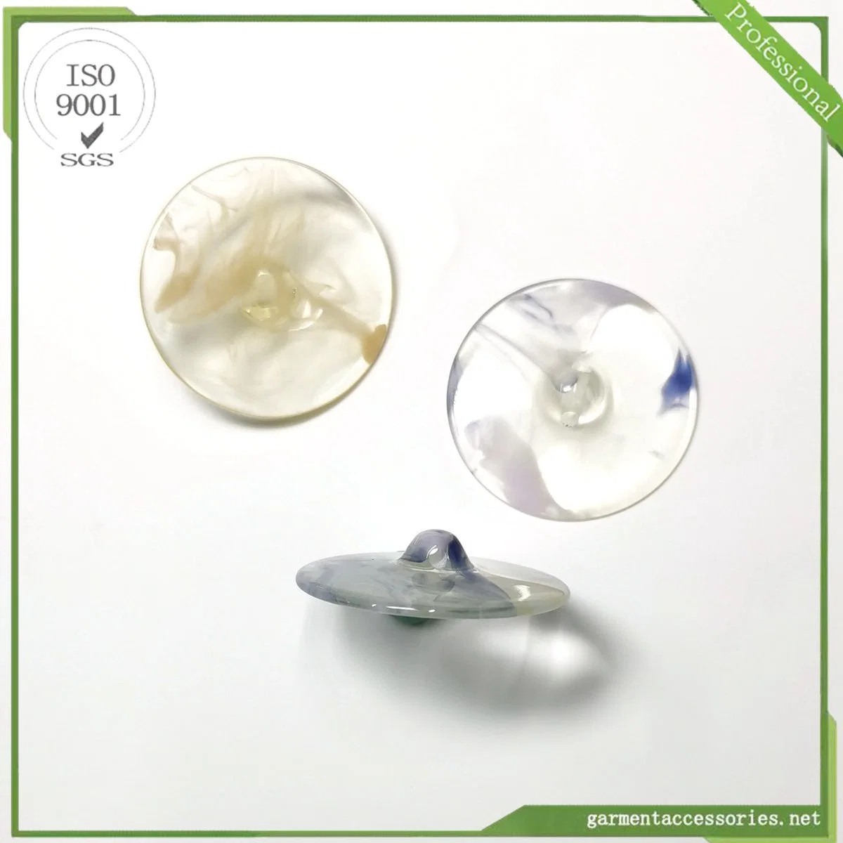 Resin and Plastic Buttons for Fashion Garments