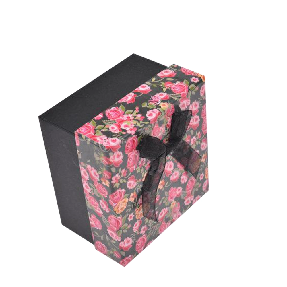 Diseño de los clientes de la fábrica de Qingdao rígido cartón plastificado mate artesanal Top-Lid Embalaje Caja de regalo con cinta de opciones para la joyería de lujo