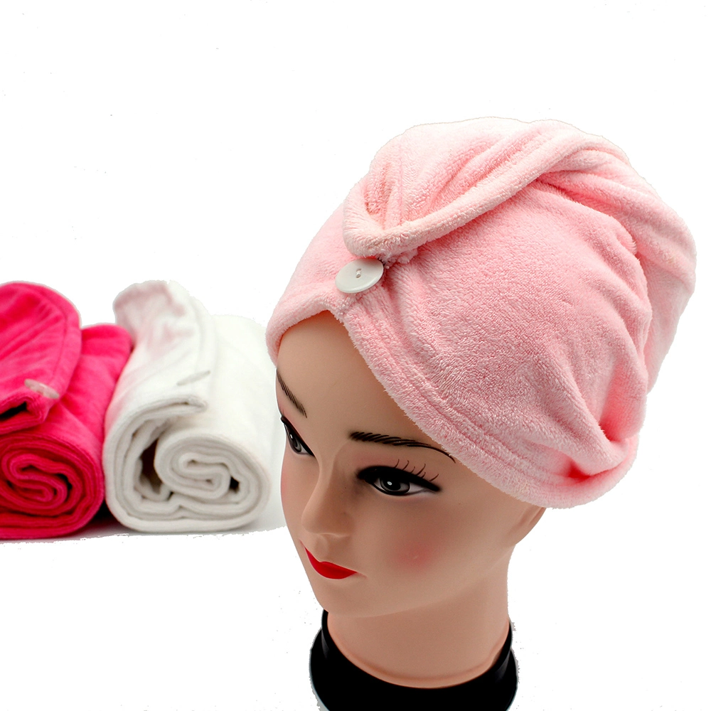 Wholesale Custom Logo Thick 400GSM Shower Hair Wrap Cap Microfiber Quick Drying Hair Towel