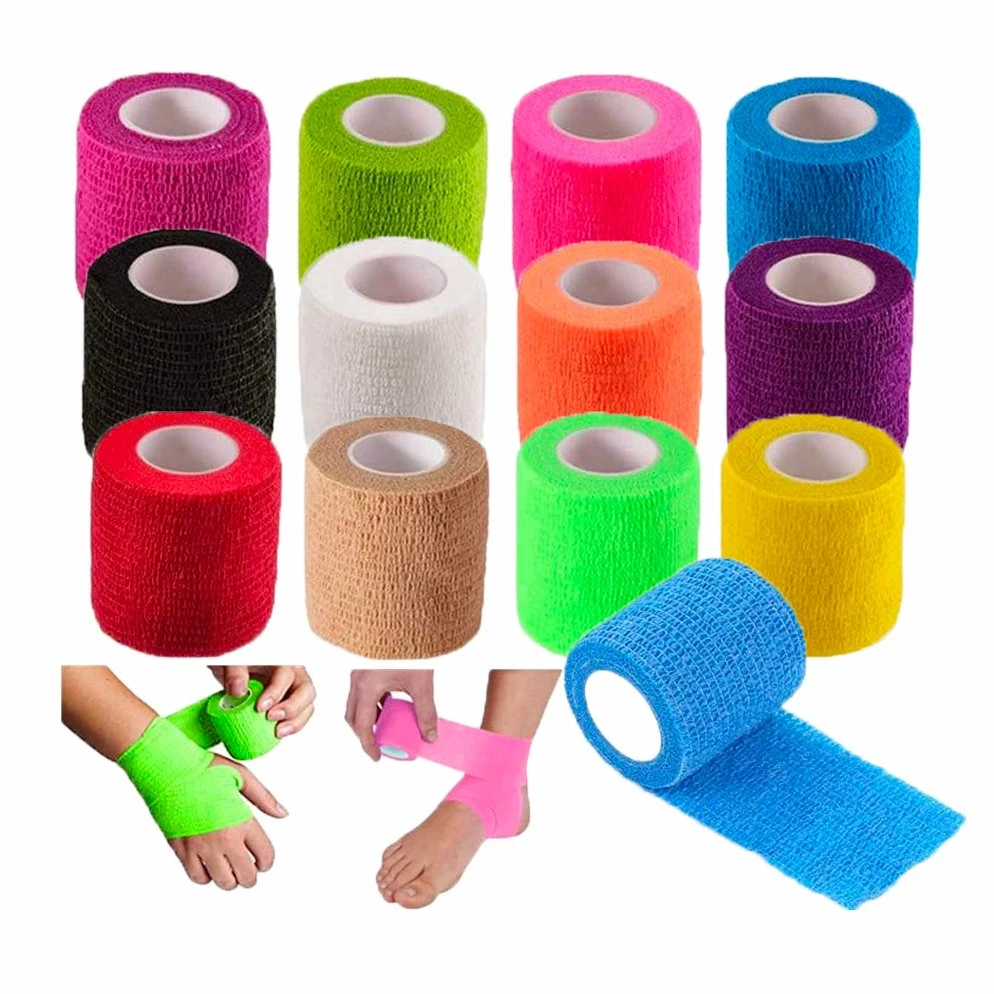 Self-Adhesive Flexible Wrap Vet Elastic Cohesive Bandage for Dog Pets Animals