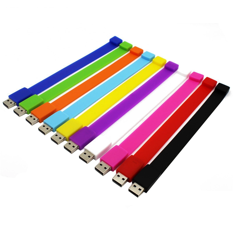 Silicone Wrist with Bracelet USB Disk Environmental Protection USB Flash Drive/USB Pen Drive/USB Flash Memory/USB Flash Disk