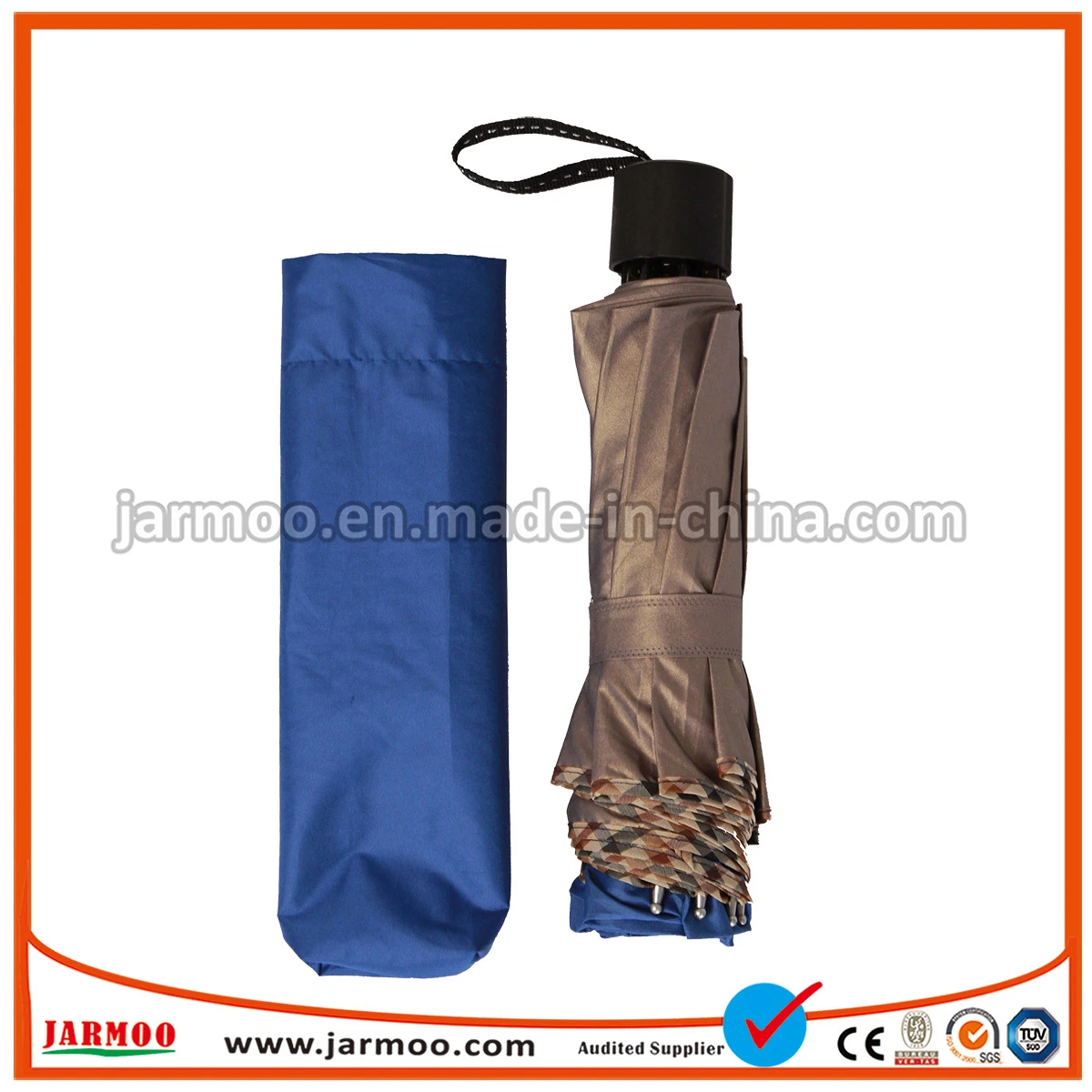 Custom Design Promotional Windproof Auto Open Golf Umbrella