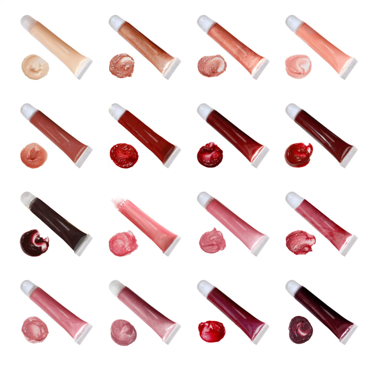 Factory Supply Cosmetics 16 Colors Lip Gloss Shine Finish Vegan Makeup