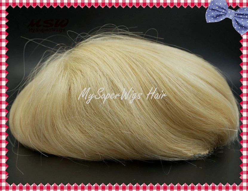 Best-Comfortable Full Swiss-Lace (French-lace) Custom-Made Remy-Human-Hair Hairpiece