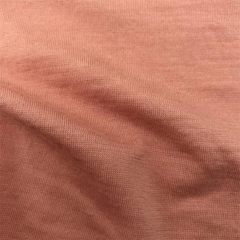 Yigao Textile 100%Wool Single Jersey Fabric Soft T-Shirt Fabric