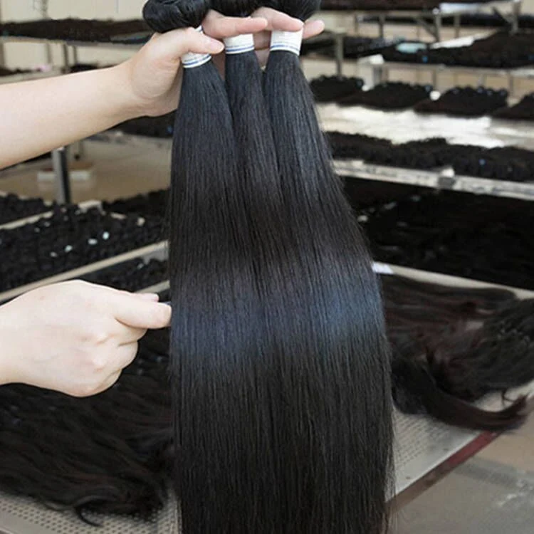 Lotes de Cabello de muestra gratuita al por mayor Paquetes de Cabello Vietnamita crudos Straight Virgin Human Hair vendedores