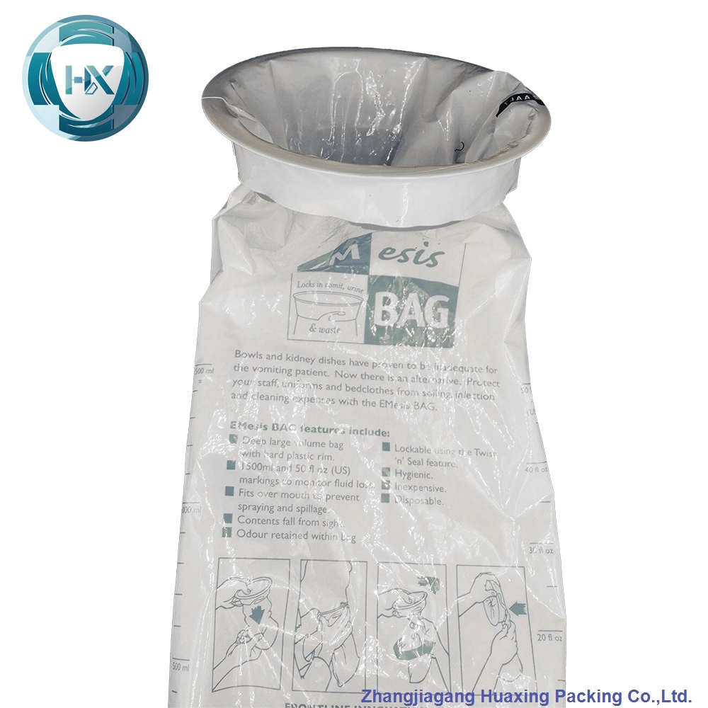 High Quality Disposable PE Vomit Bags, Emesis Bags, Sickness Bags, Urine Bags, Sea Sickness Bags