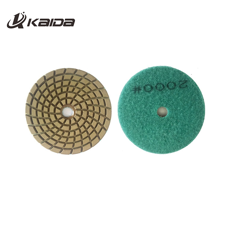 80mm-200mm Resin Bond Diamond Wet Buffing Polishing Pad for Floor Stone