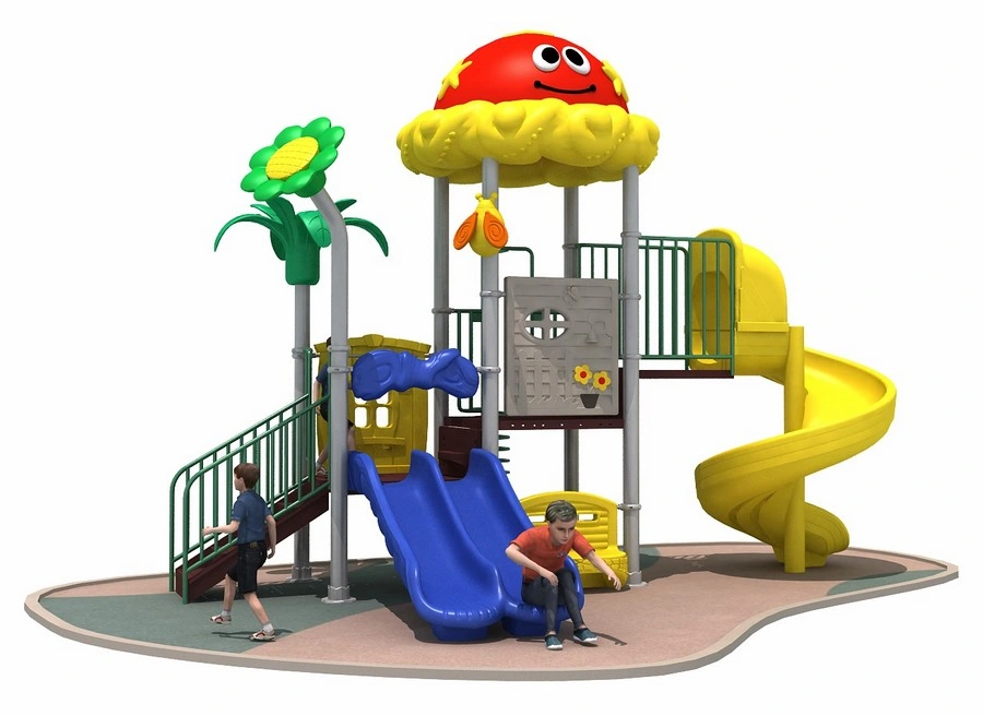 Manufacturer Outdoor Playground Equipment Fantastic Children Play Plastic Slide Structure Set