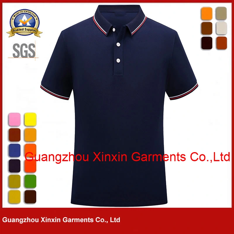 Apparel Sport Wear Men Clothing Golf Polo T Shirt Mesh 100% Polyester Red Quick Dry Polo Shirt Wholesale/Supplier P2201-6