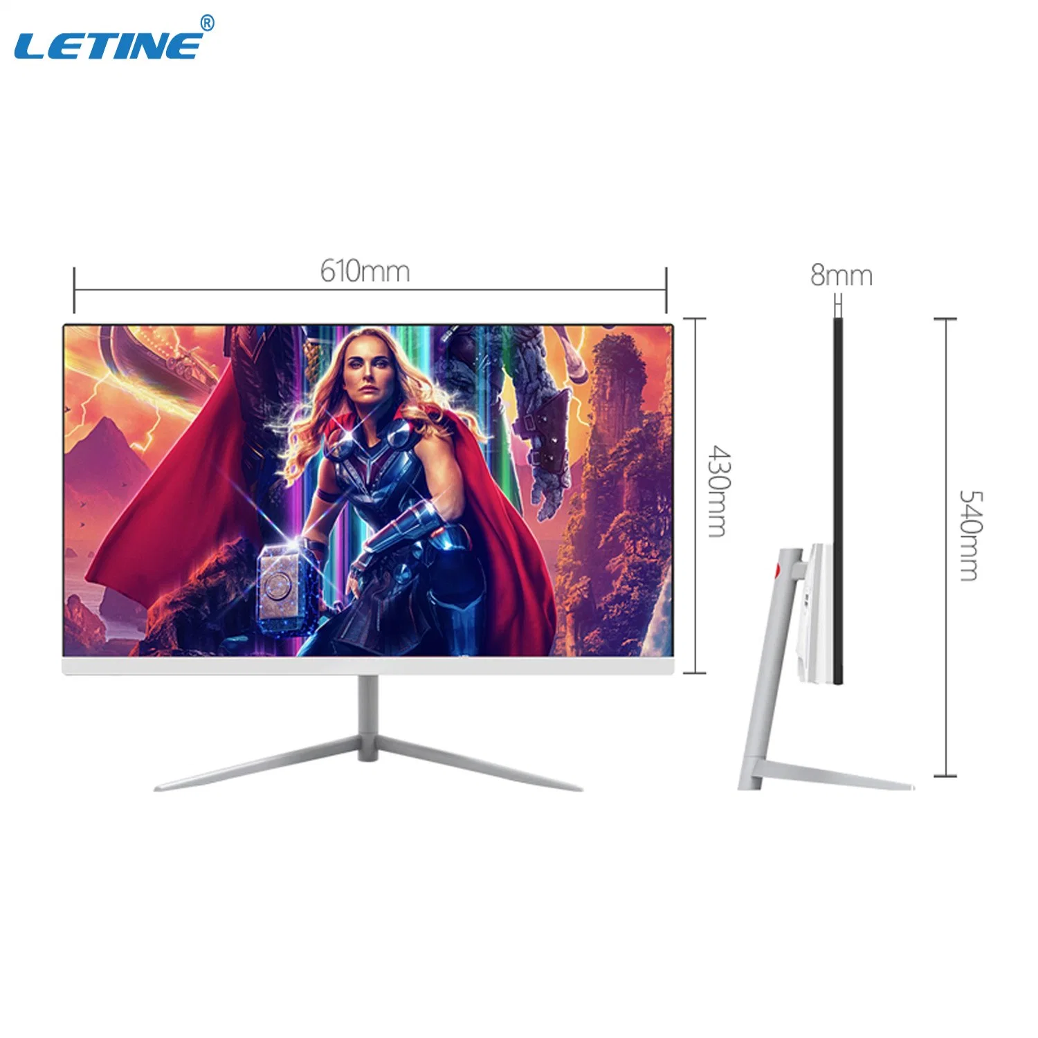 Cheaper Frameless LED Monitor VGA, HD-Mi Port with Full-HD Resolution New Style Monitor