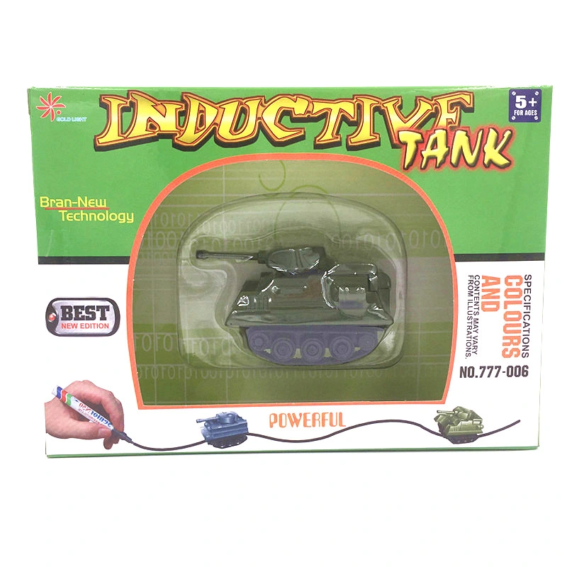 Mini Inductive Tank Running Follow Any Drawn Line Magic Educational Kids Toys