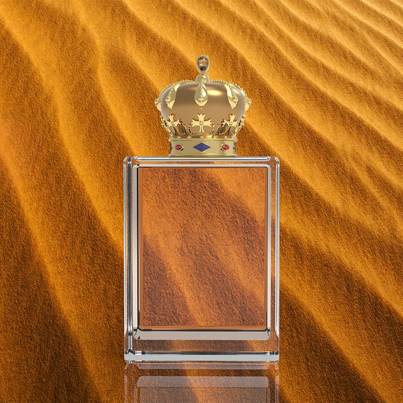 Luxury Оптовая форма Короны стекло бутылки духи Производство крышки принимают Кап из цамac