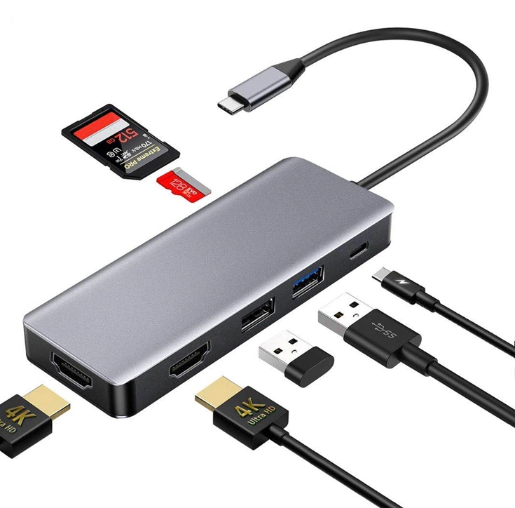 7 in 1 USB C Hub, USB C Muliport Hub