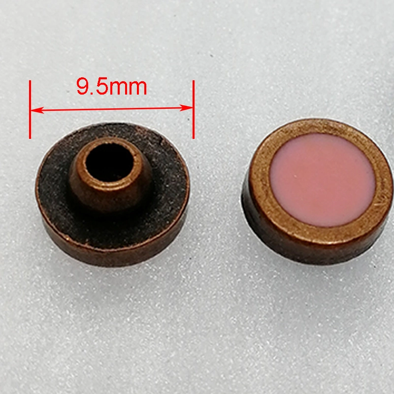 Plastic Drip Glue Cover Copper Rivet with Aluminum Nail for Garment Accessories