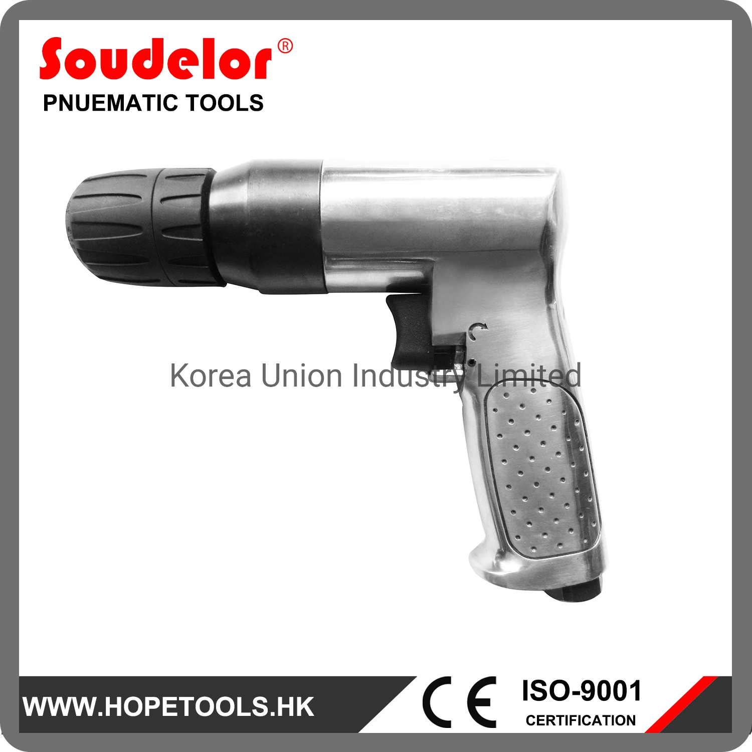 China Reversible Pneumatic Tool 3/8&quot; Inch Keyless Air Angle Hand Drill