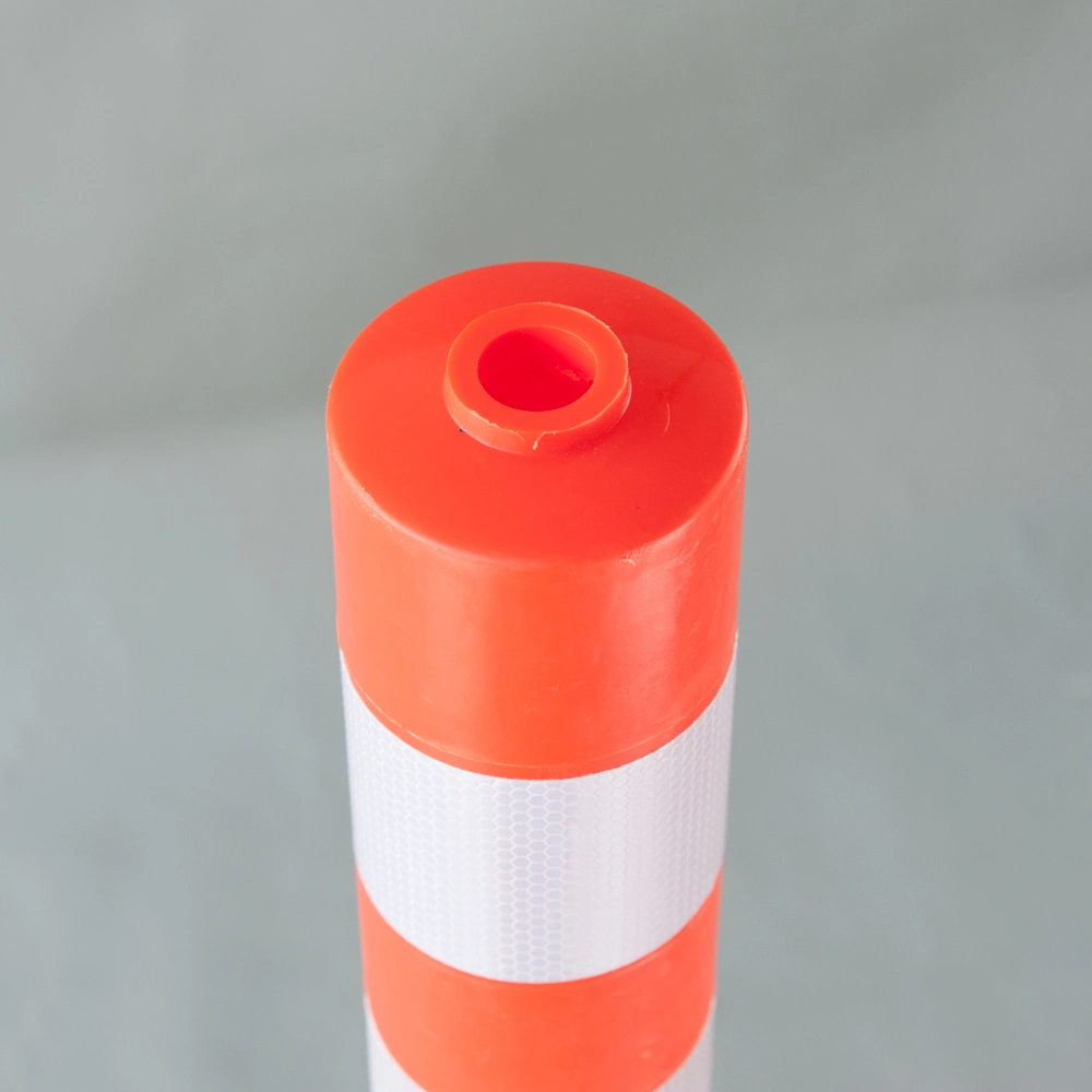 Red Color PU Flexible Traffic Warning Bollard